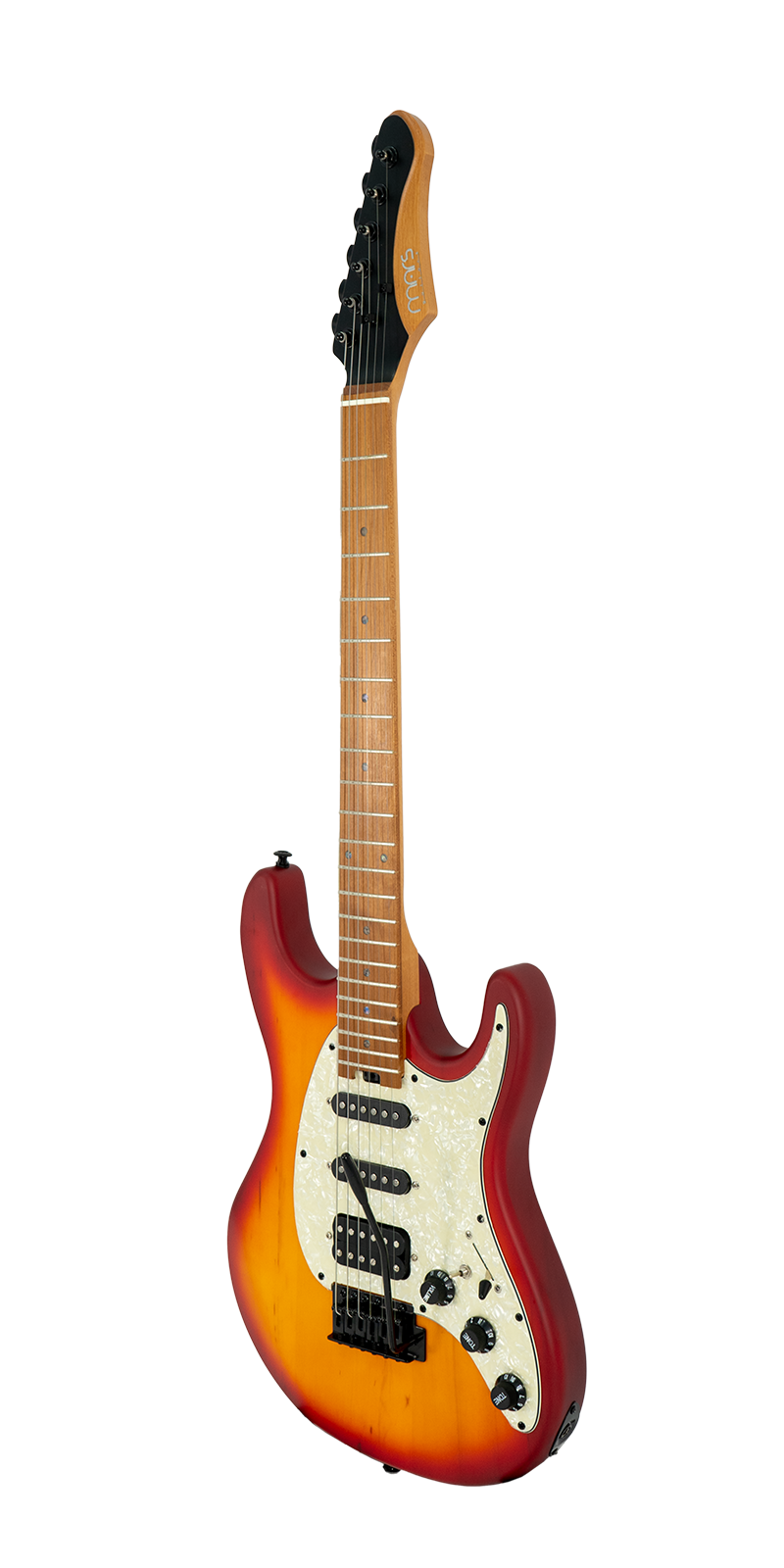 Foto 3 pulgar | Guitarra Eléctrica 6 Cuerdas Mars Strat Cherry Sunburst