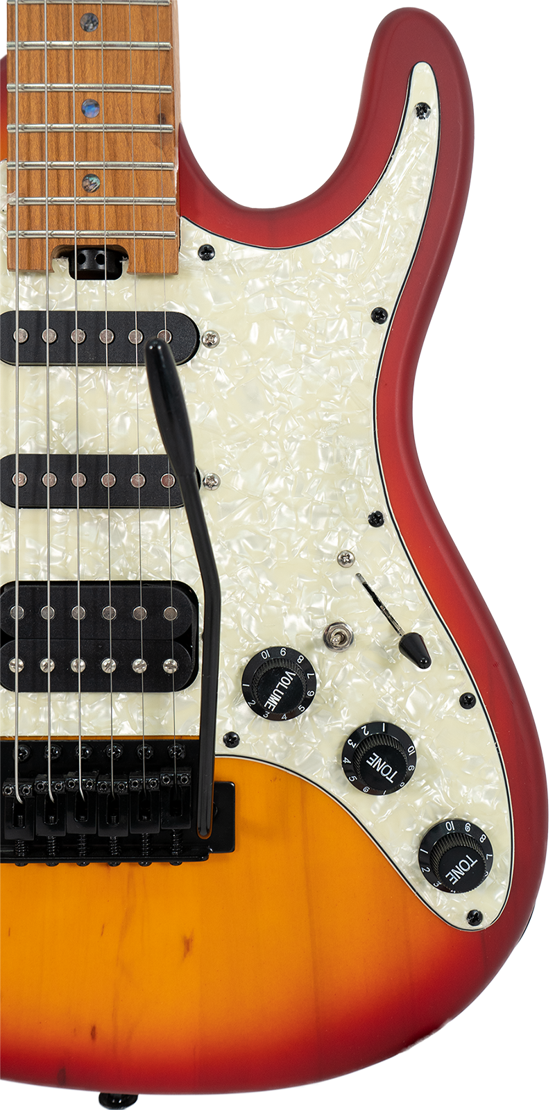 Foto 7 pulgar | Guitarra Eléctrica 6 Cuerdas Mars Strat Cherry Sunburst