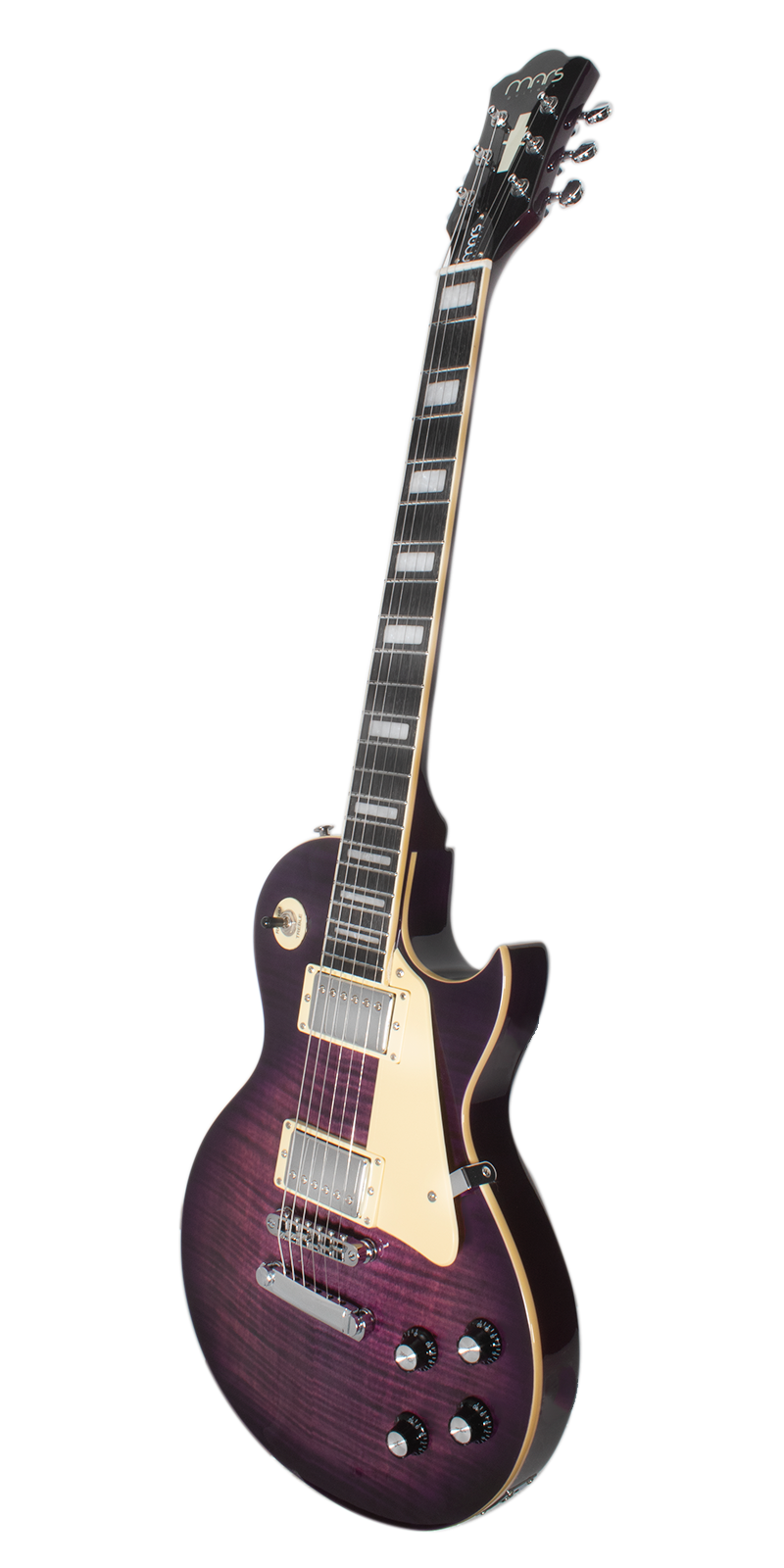 Foto 3 pulgar | Guitarra Eléctrica 6 Cuerdas Mars Les Paul Traditional Purple