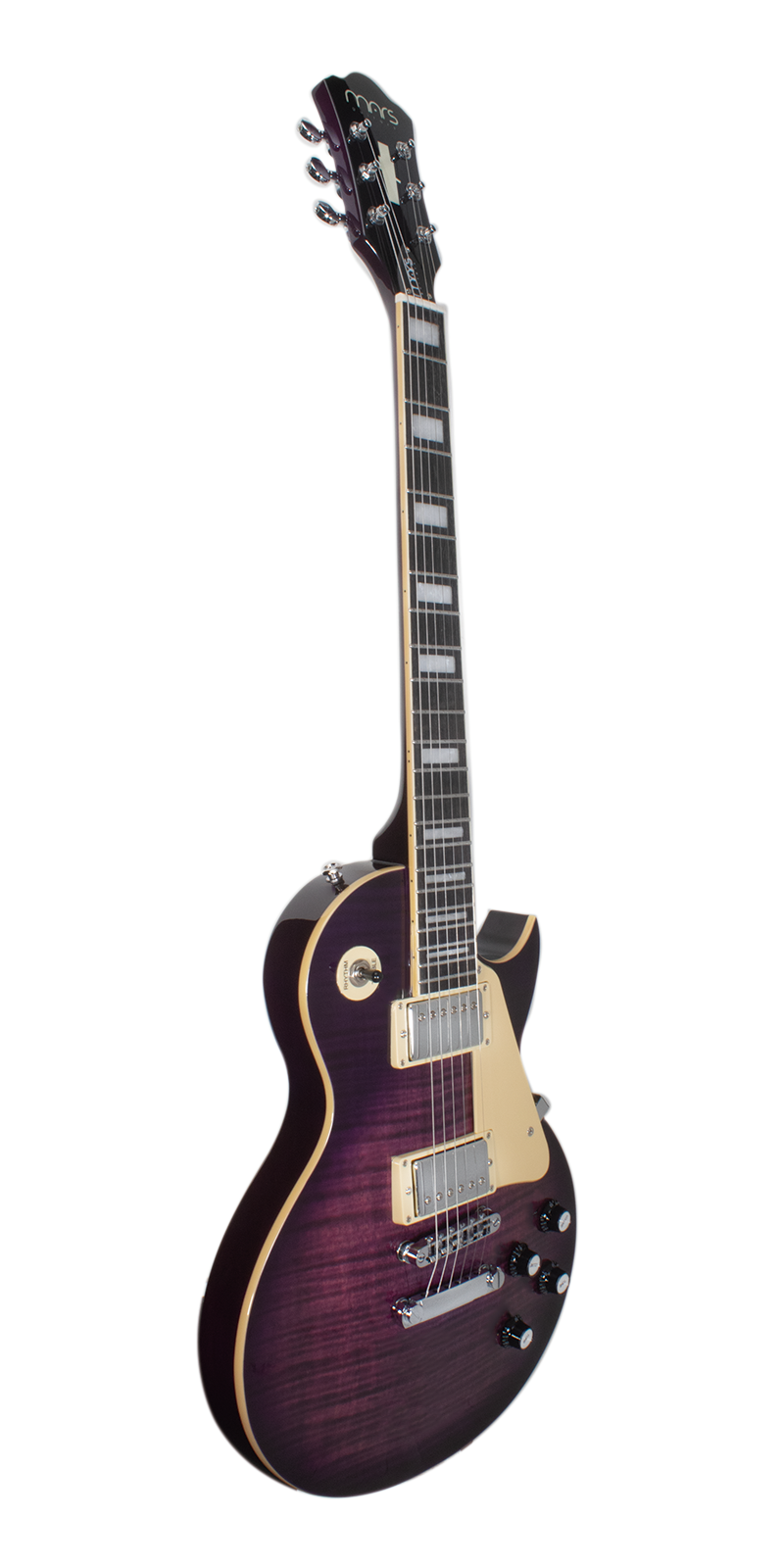 Foto 4 pulgar | Guitarra Eléctrica 6 Cuerdas Mars Les Paul Traditional Purple