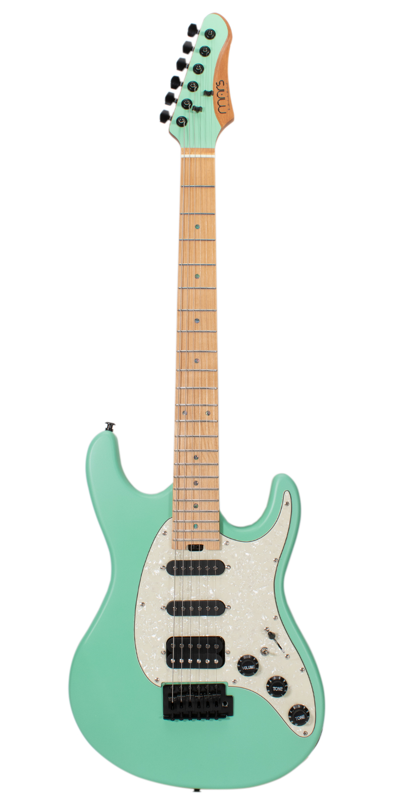 Foto 2 pulgar | Guitarra Eléctrica 6 Cuerdas Mars Strat Solid Seafoam Green
