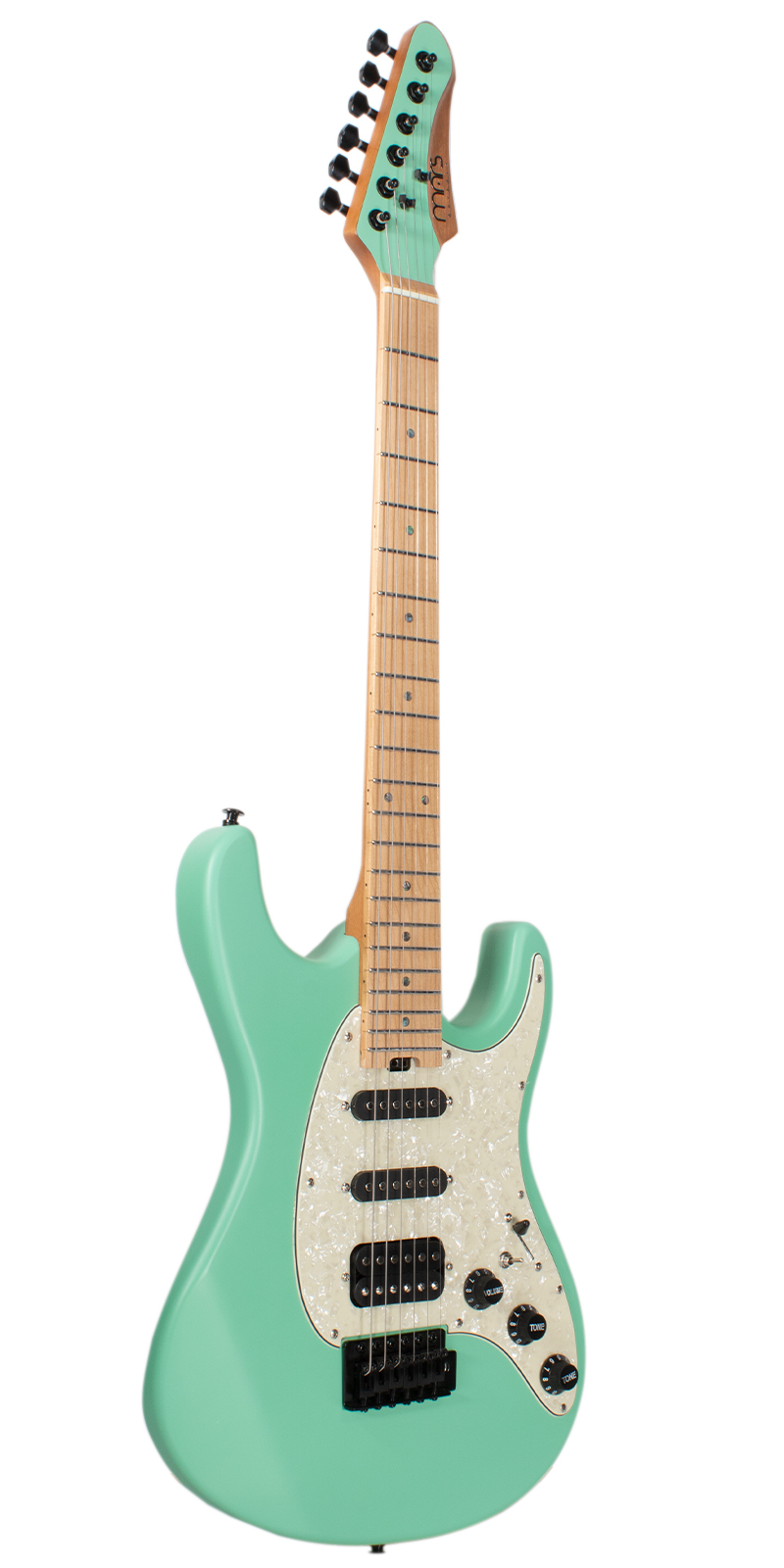 Foto 4 pulgar | Guitarra Eléctrica 6 Cuerdas Mars Strat Solid Seafoam Green