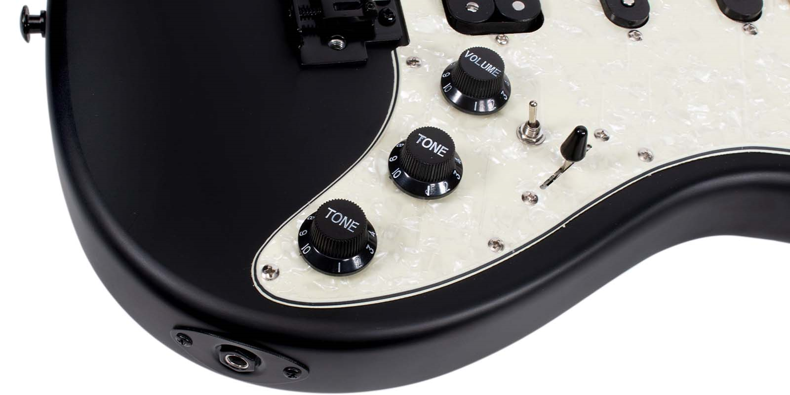 Foto 8 pulgar | Guitarra Eléctrica 6 Cuerdas Mars Modelo Strat Black
