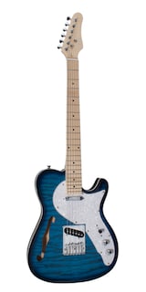 Foto 1 | Guitarra Eléctrica 6 Cuerdas Mars Telecaster Hollowbody Blue