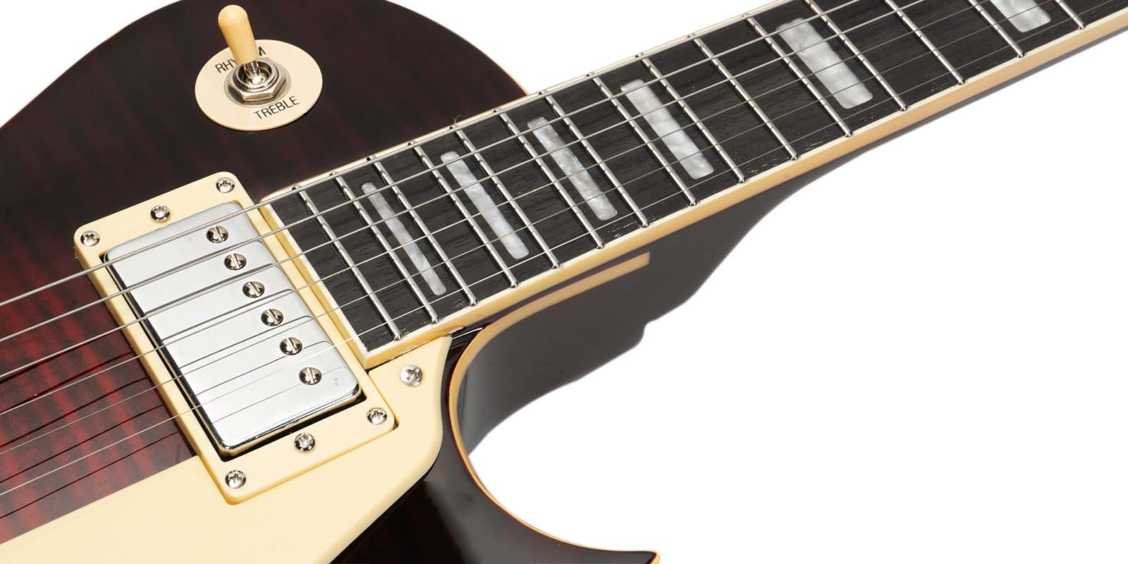 Foto 7 pulgar | Guitarra Eléctrica 6 Cuerdas Mars Les Paul Traditional Red