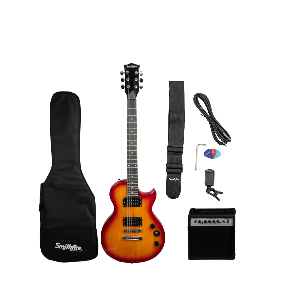 Foto 2 pulgar | Guitarra Eléctrica Les Paul Smithfire Con Amplificador Lp-215 Pack Cherry Sunburst