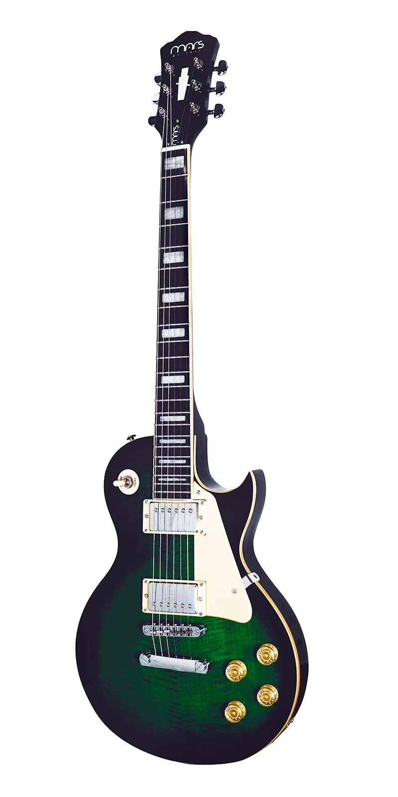 Foto 2 pulgar | Guitarra Eléctrica 6 Cuerdas Mars Lp Standard Satin Green