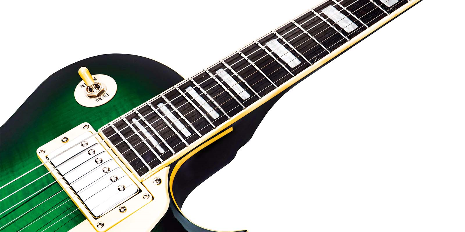 Foto 7 pulgar | Guitarra Eléctrica 6 Cuerdas Mars Lp Standard Satin Green