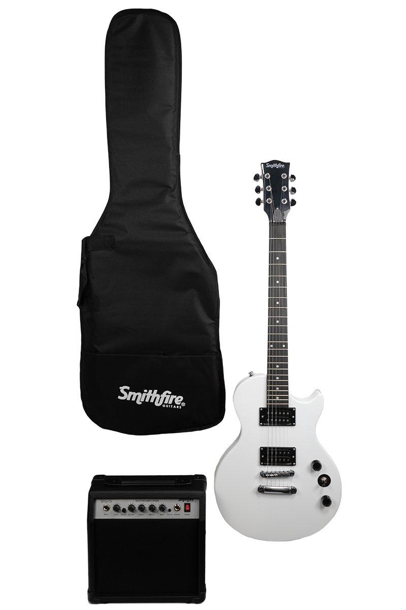 Foto 5 pulgar | Guitarra Eléctrica Les Paul Smithfire Con Amplificador Lp-215 Pack White