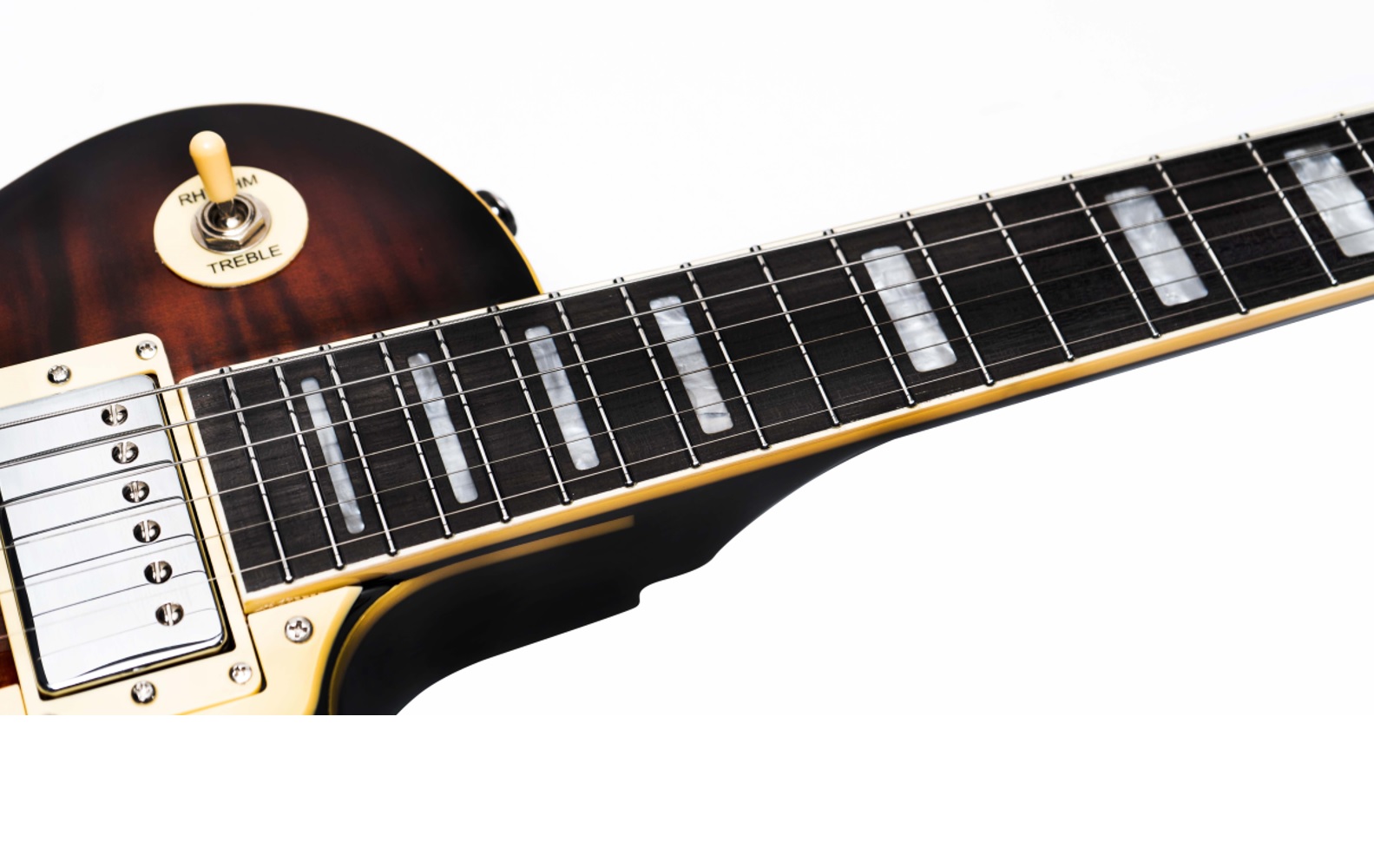 Foto 8 pulgar | Guitarra Eléctrica 6 Cuerdas Mars Les Paul Traditional Violin Sunburst