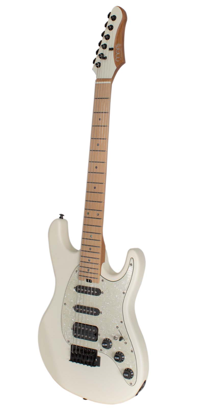 Foto 3 pulgar | Guitarra Eléctrica 6 Cuerdas Mars Strat Classic White