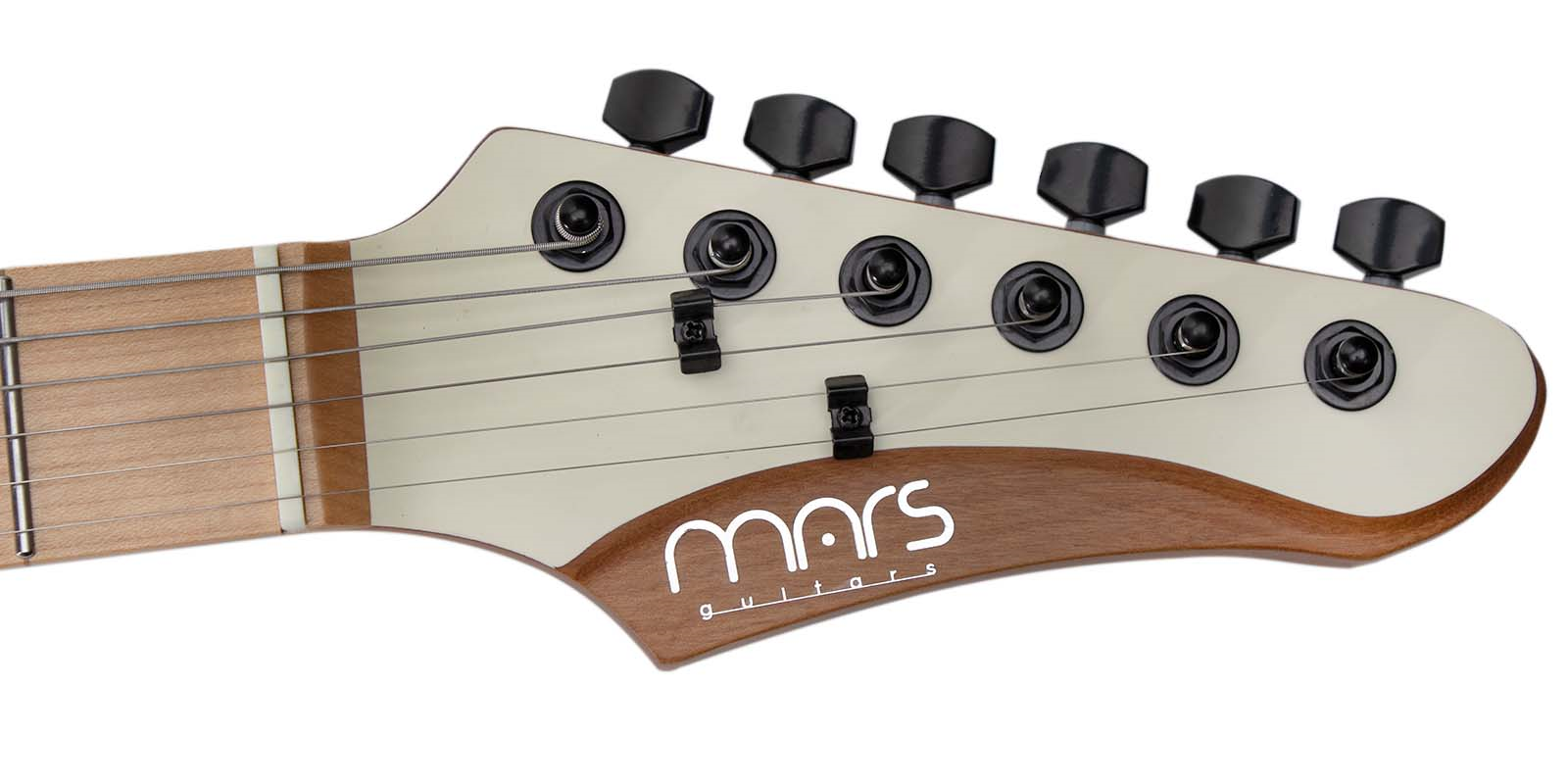 Foto 8 pulgar | Guitarra Eléctrica 6 Cuerdas Mars Strat Classic White
