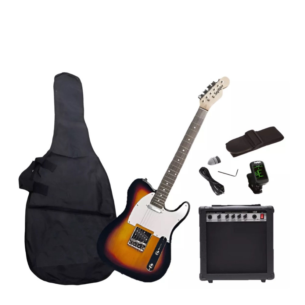 Foto 2 pulgar | Guitarra Eléctrica Telecaster Smithfire Con Amplificador Tel-215 Pack Sunburst