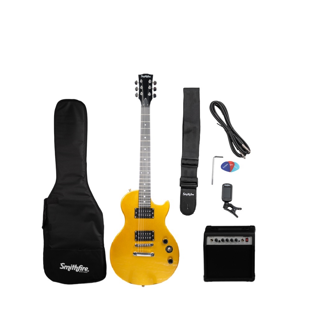 Foto 2 pulgar | Guitarra Eléctrica Les Paul Smithfire Con Amplificador Lp-215 Pack Dorado