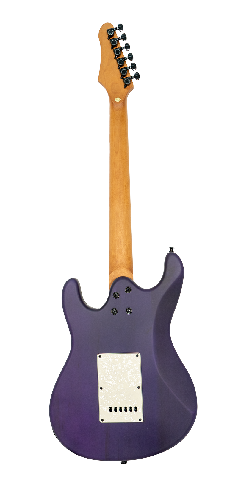 Foto 9 pulgar | Guitarra Eléctrica 6 Cuerdas Mars Strat See Thru Purple