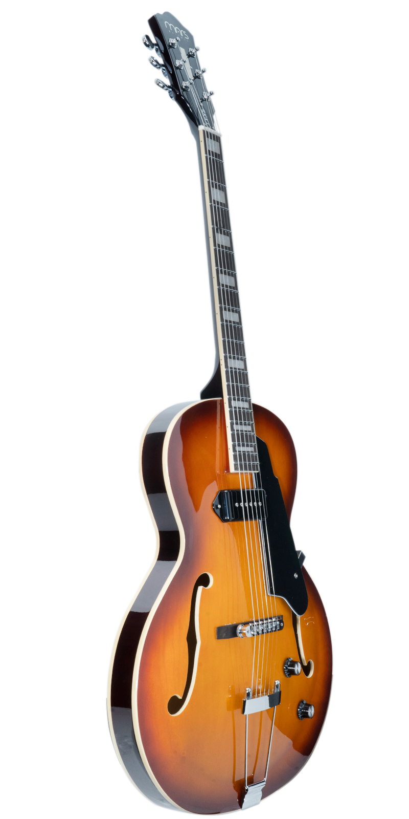 Foto 3 pulgar | Guitarra Eléctrica 6 Cuerdas Mars Archtop P90 Violin Sunburst