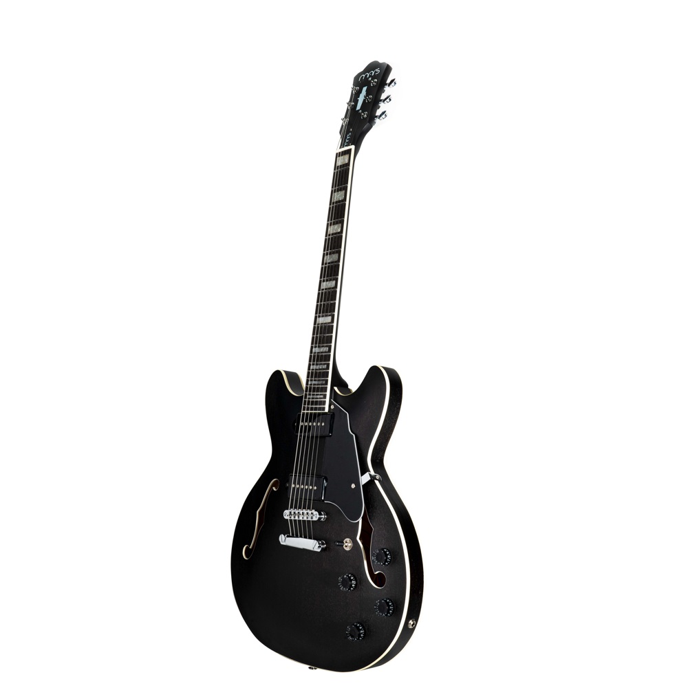 Foto 2 | Guitarra Eléctrica Mars 6 Cuerdas Modelo Hollowbody 335 P90 Satin Grey