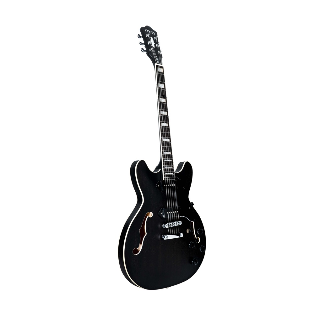 Foto 3 | Guitarra Eléctrica Mars 6 Cuerdas Modelo Hollowbody 335 P90 Satin Grey