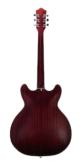 Foto 5 | Guitarra Eléctrica 6 Cuerdas Mars Hollowbody 335 P90 Satin Rojo