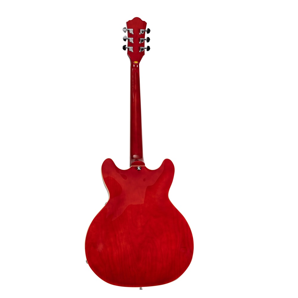 Foto 6 pulgar | Guitarra Eléctrica 6 Cuerdas Mars Hollowbody 335 Rojo