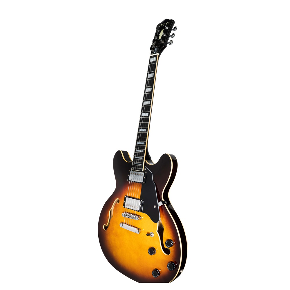 Foto 3 pulgar | Guitarra Eléctrica 6 Cuerdas Mars Hollowbody 335 Violin Sunburst
