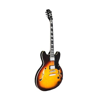 Foto 3 | Guitarra Eléctrica 6 Cuerdas Mars Hollowbody 335 Violin Sunburst