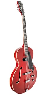 Foto 3 | Guitarra Eléctrica 6 Cuerdas Mars Archtop P90 Rojo