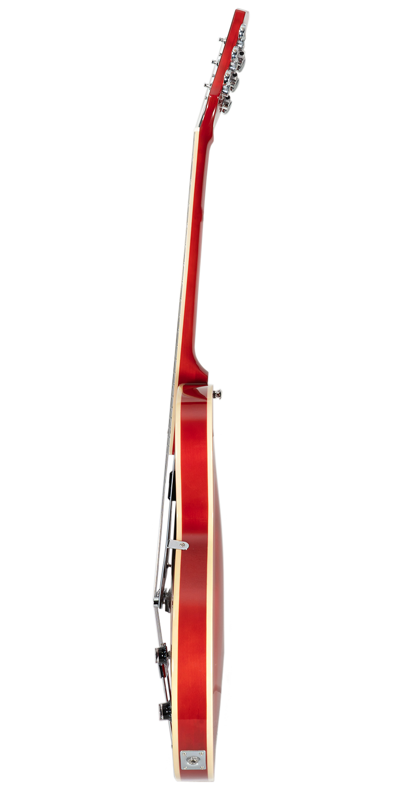 Foto 5 pulgar | Guitarra Eléctrica 6 Cuerdas Mars Archtop P90 Rojo