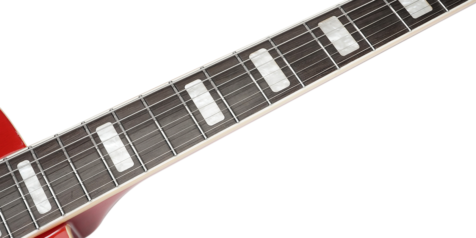 Foto 8 pulgar | Guitarra Eléctrica 6 Cuerdas Mars Archtop P90 Rojo
