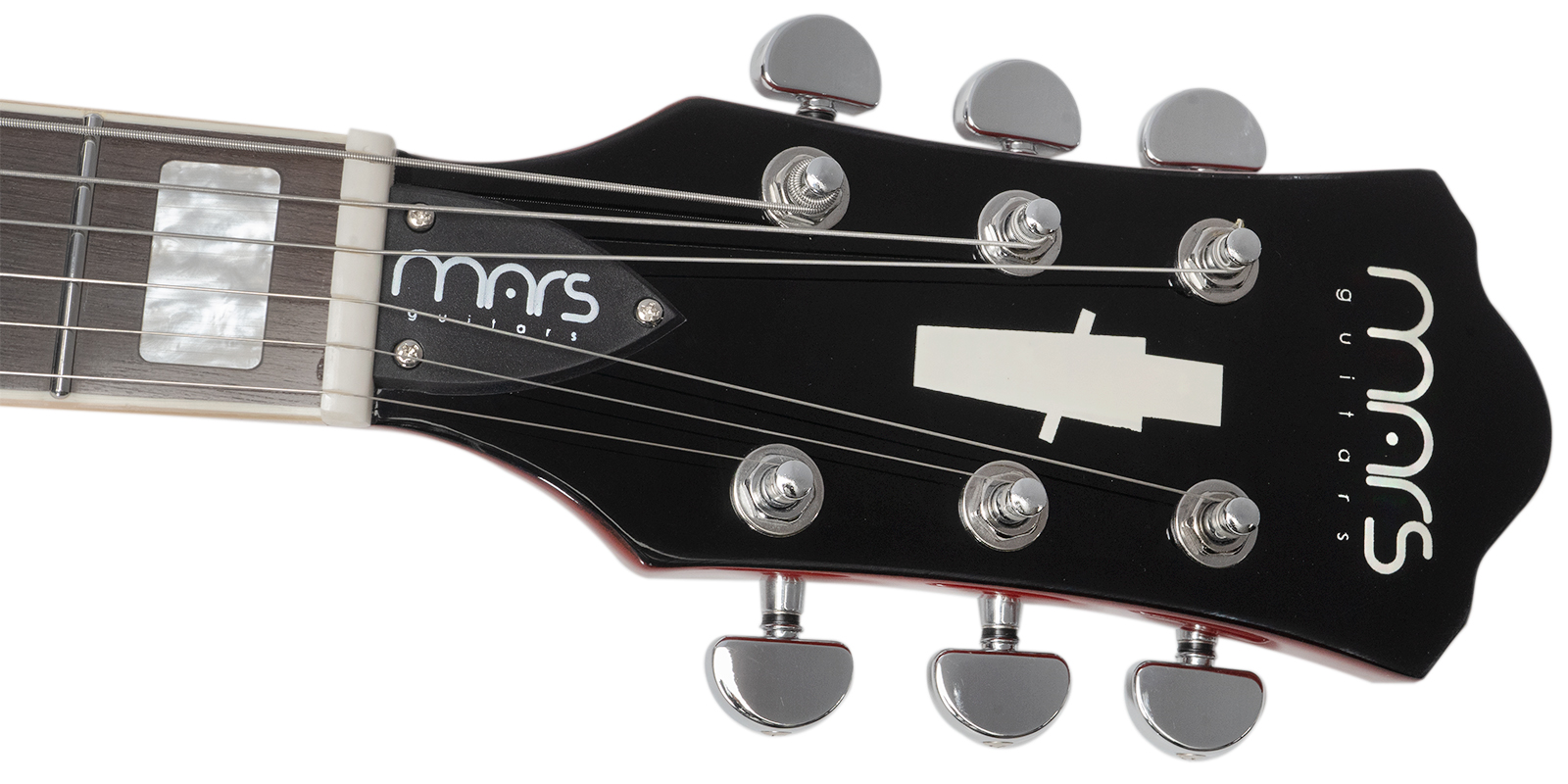 Foto 9 pulgar | Guitarra Eléctrica 6 Cuerdas Mars Archtop P90 Rojo