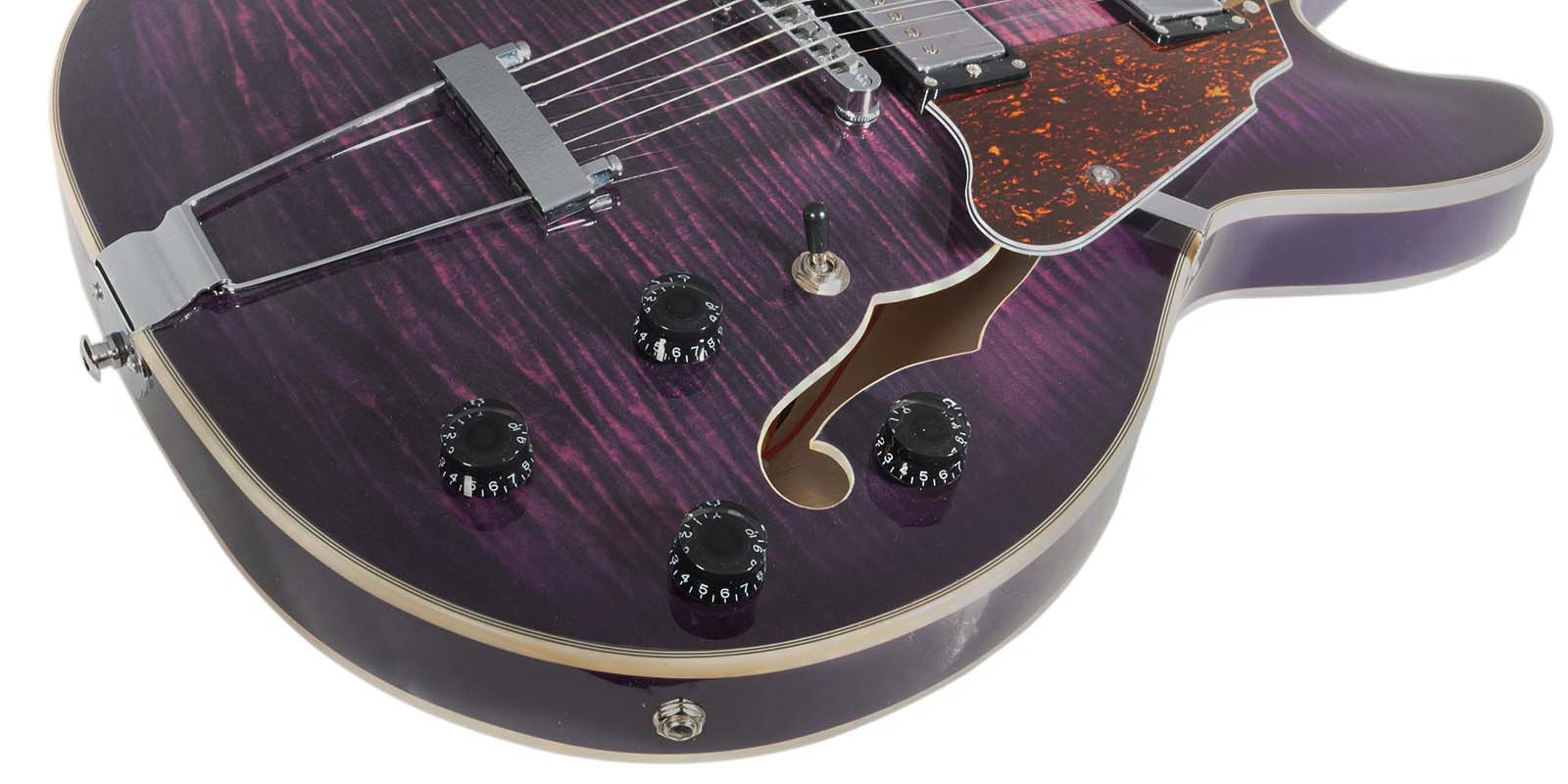 Foto 5 | Guitarra Eléctrica 6 Cuerdas Mars Hollowbody 335 Classic Violin Sunburst