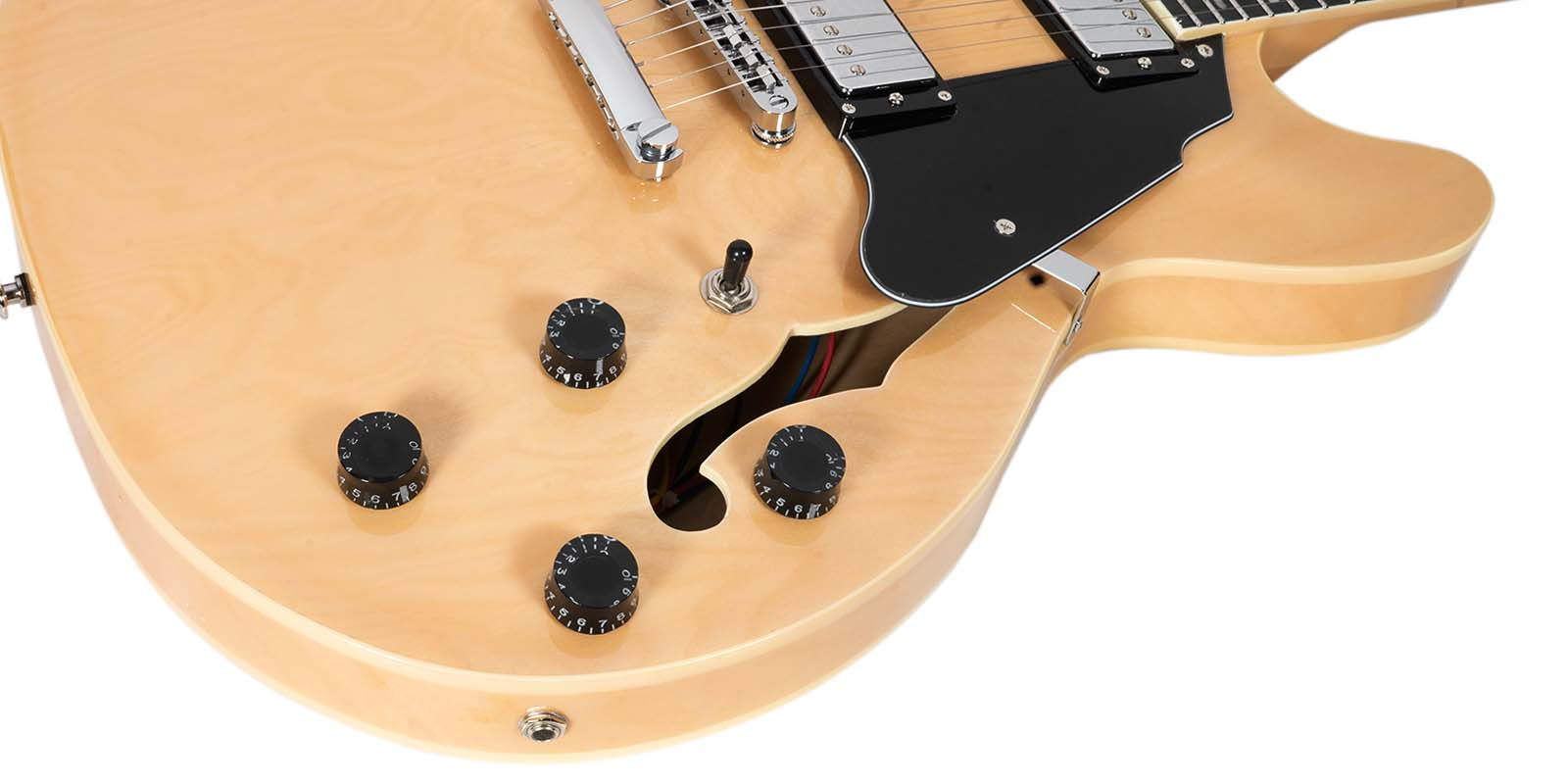 Foto 6 | Guitarra Eléctrica 6 Cuerdas Mars Modelo Hollowbody 335 Natural