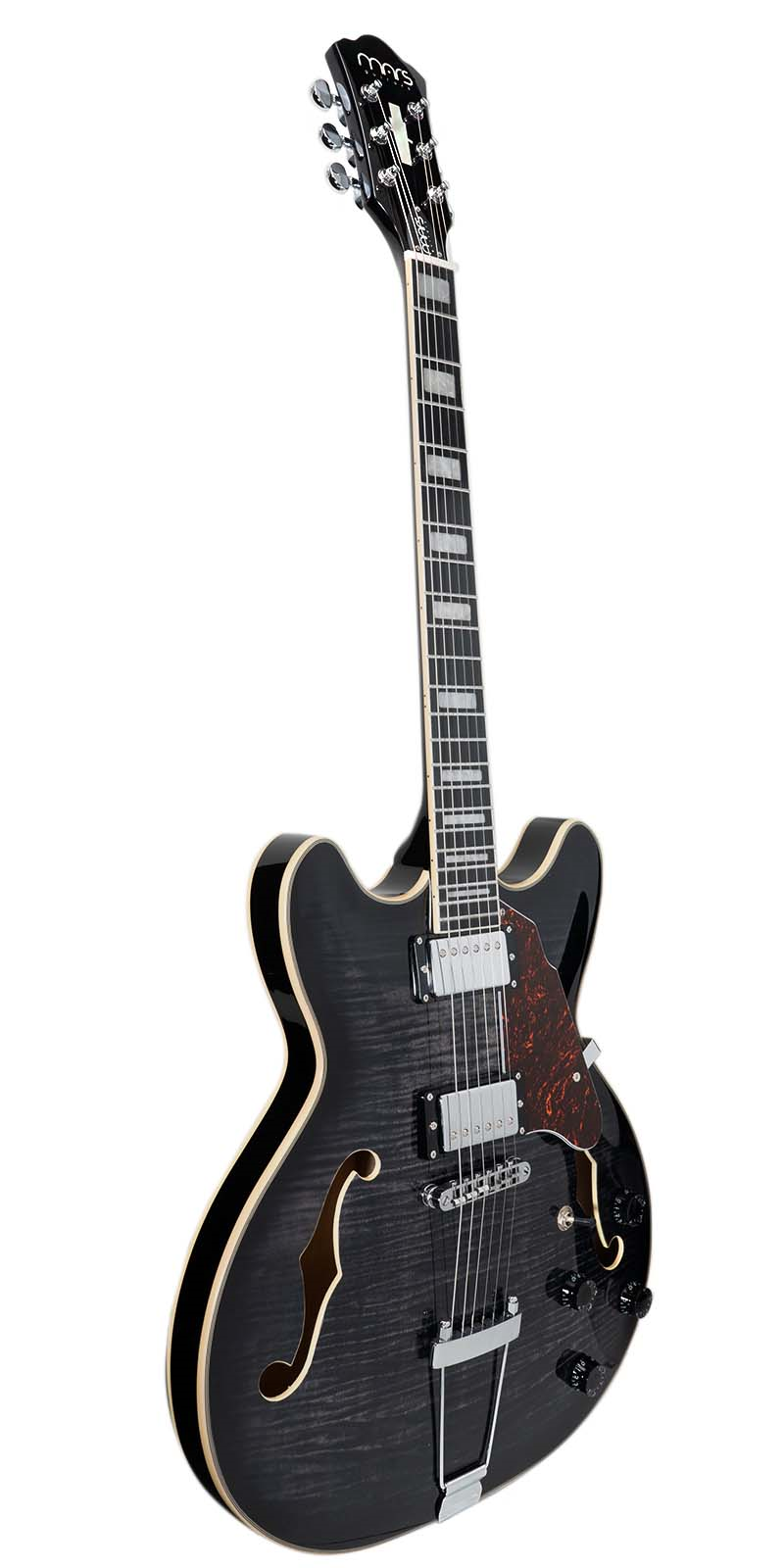 Foto 4 pulgar | Guitarra Eléctrica 6 Cuerdas Mars Hollowbody 335 Classic Black
