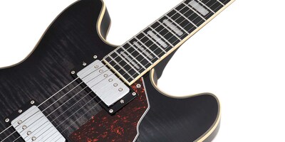 Foto 7 | Guitarra Eléctrica 6 Cuerdas Mars Hollowbody 335 Classic Black