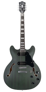 Foto 1 | Guitarra Eléctrica Mars 6 Cuerdas Hollowbody 335 P90 Satin Green