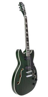 Foto 3 | Guitarra Eléctrica Mars 6 Cuerdas Hollowbody 335 P90 Satin Green