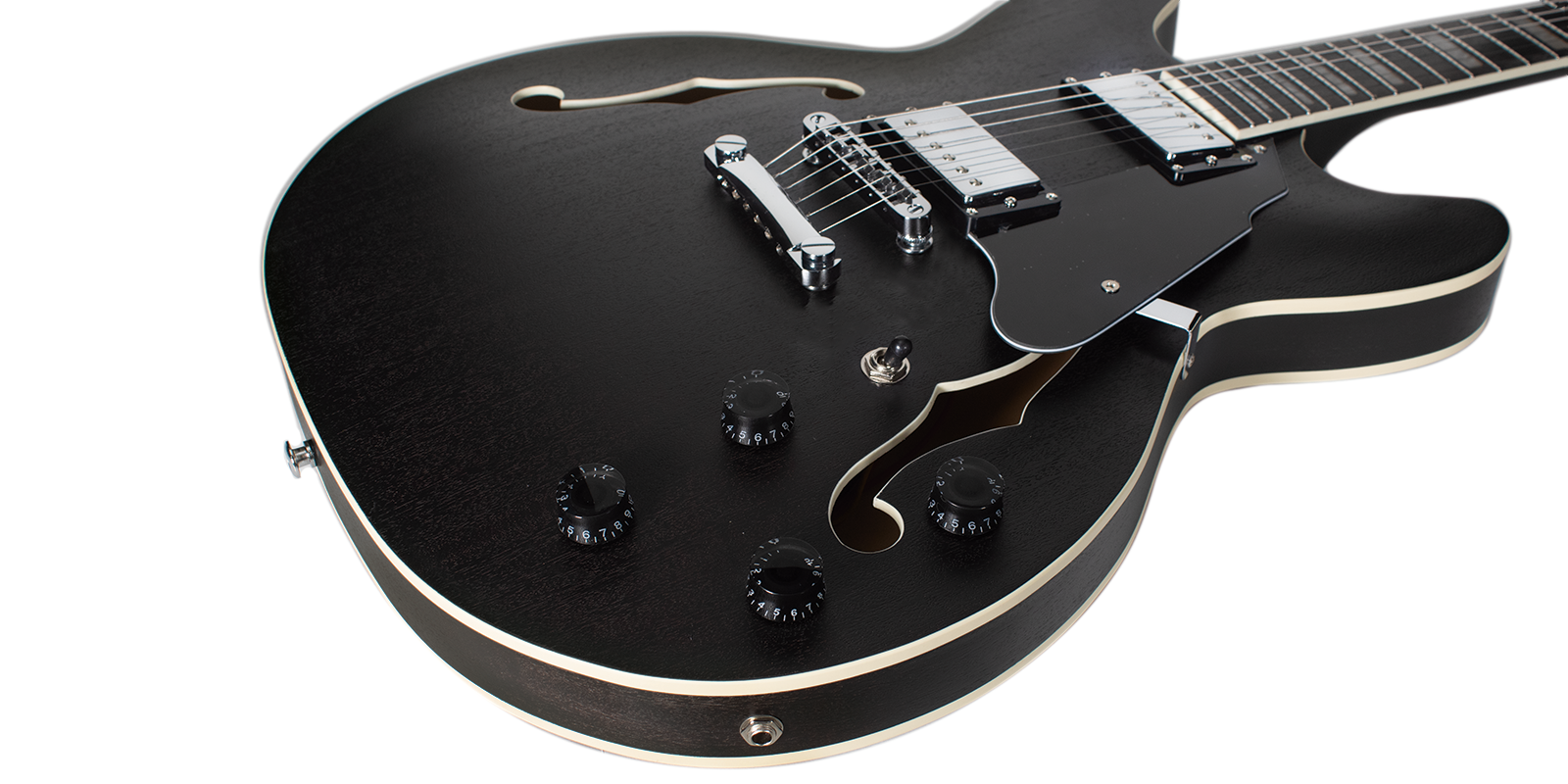 Foto 7 pulgar | Guitarra Eléctrica 6 Cuerdas Mars Hollowbody 335 Satin Grey