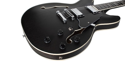 Foto 6 | Guitarra Eléctrica 6 Cuerdas Mars Hollowbody 335 Satin Grey