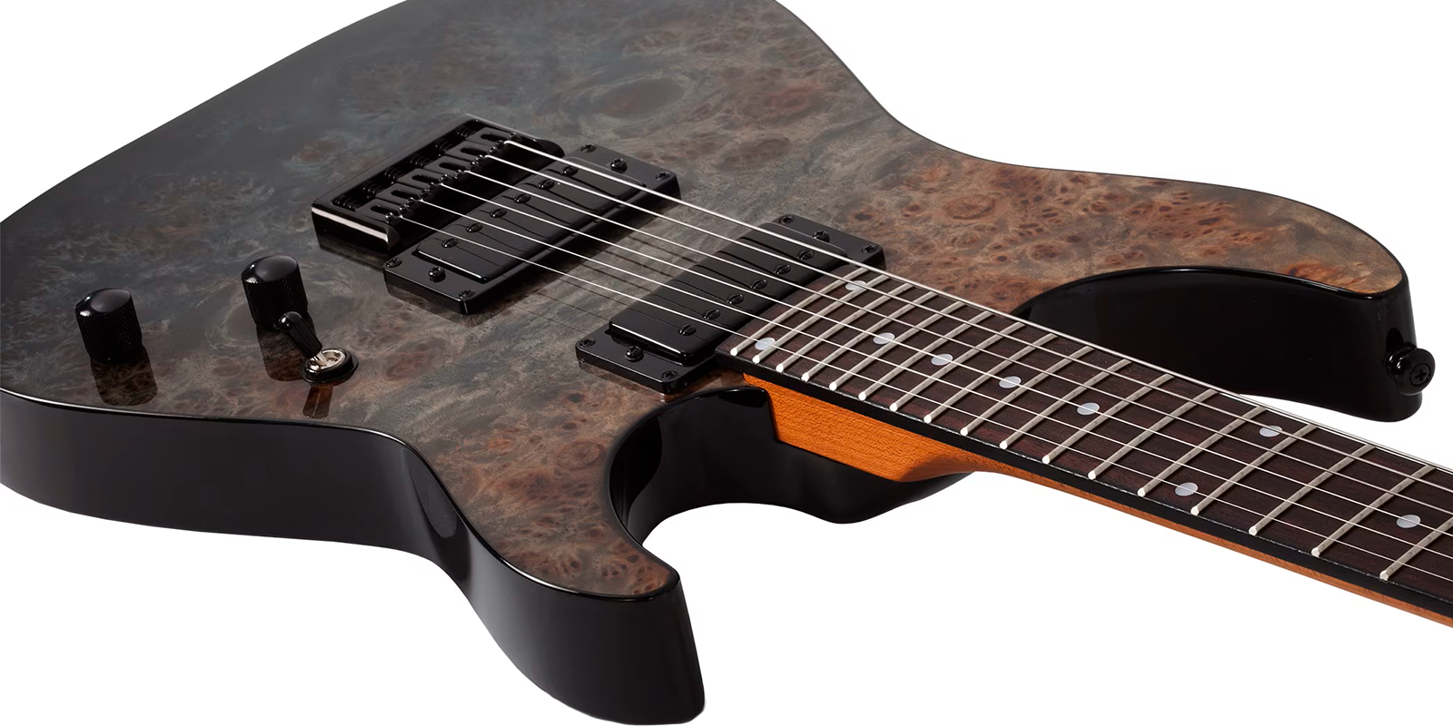 Foto 5 | Guitarra Eléctrica Schecter 6 Cuerdas C-1 Standard Black Fade Burst Burl