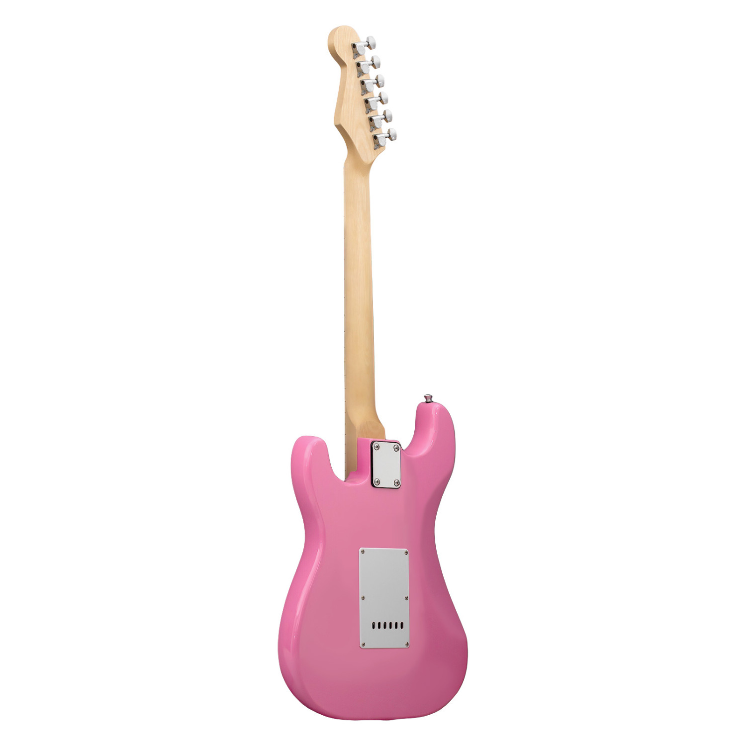 Foto 3 pulgar | Guitarra Eléctrica Audiotek Rosa + Amplificador 9V 5A