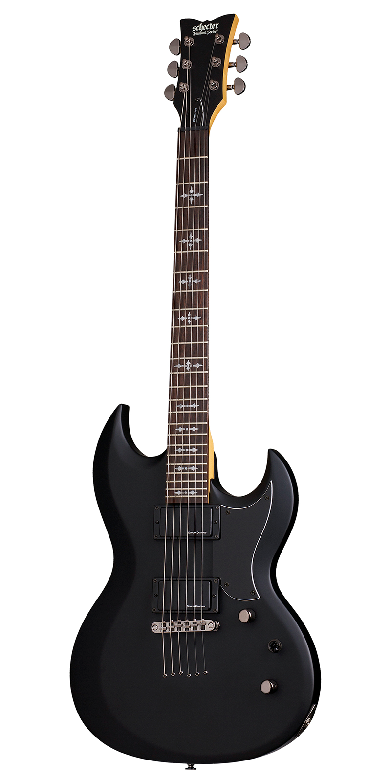 Foto 2 pulgar | Guitarra Eléctrica 6 Cuerdas Schecter Demon S-ii Negro Satin