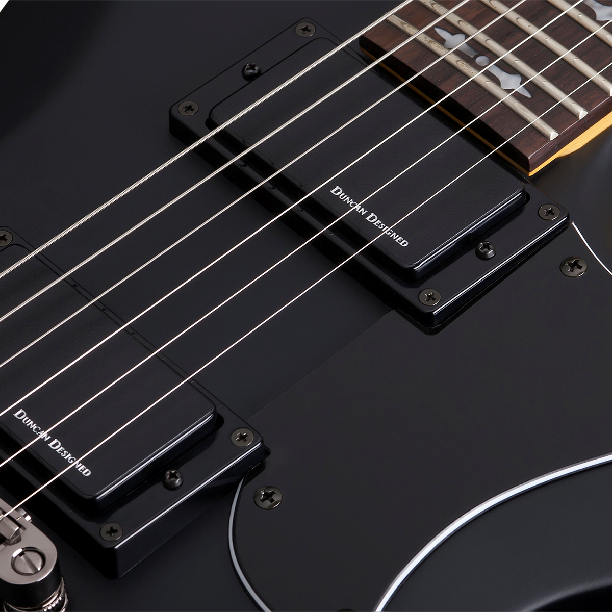Foto 4 pulgar | Guitarra Eléctrica 6 Cuerdas Schecter Demon S-ii Negro Satin