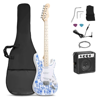 Foto 1 | Guitarra Eléctrica Audiotek Blanco + Amplificador 9v 5a