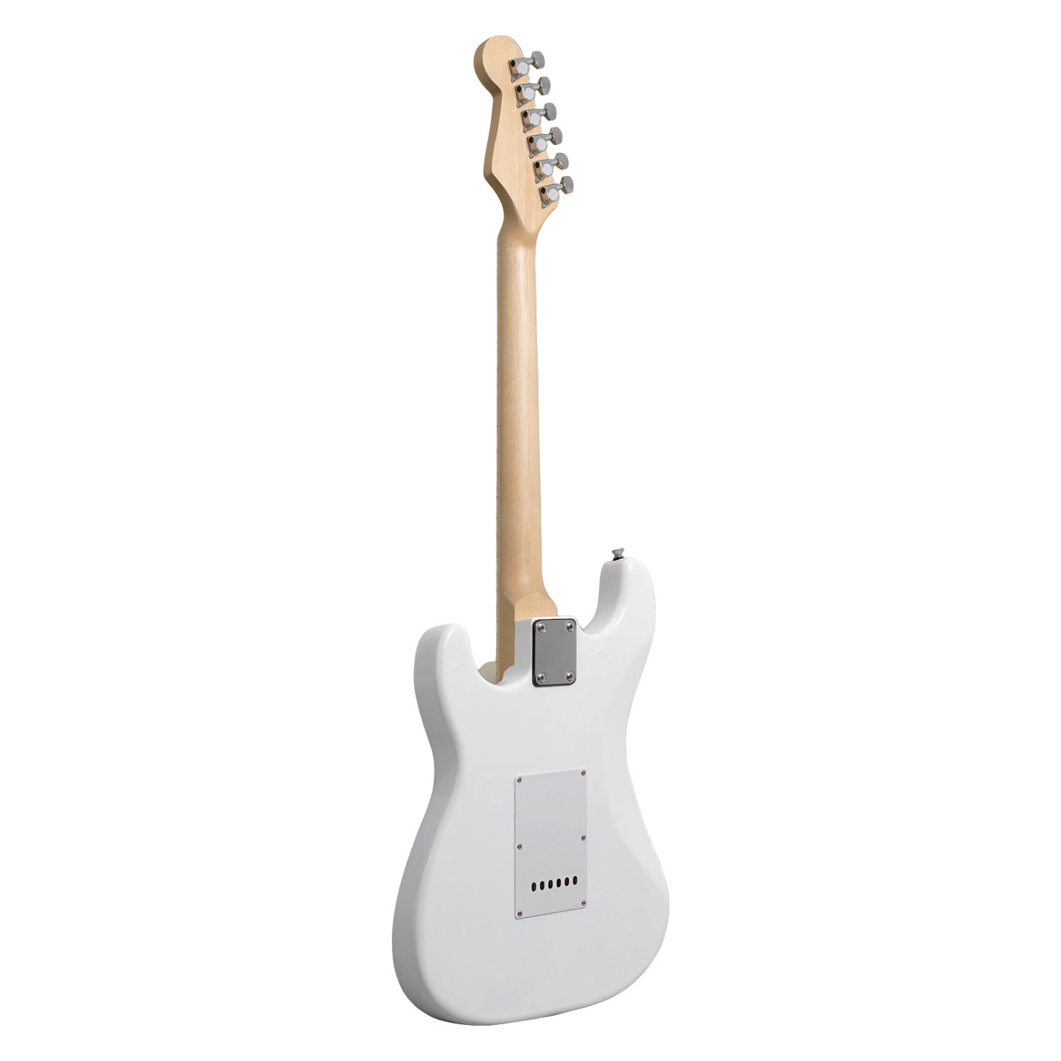 Foto 3 pulgar | Guitarra Eléctrica Audiotek Blanco + Amplificador 9v 5a