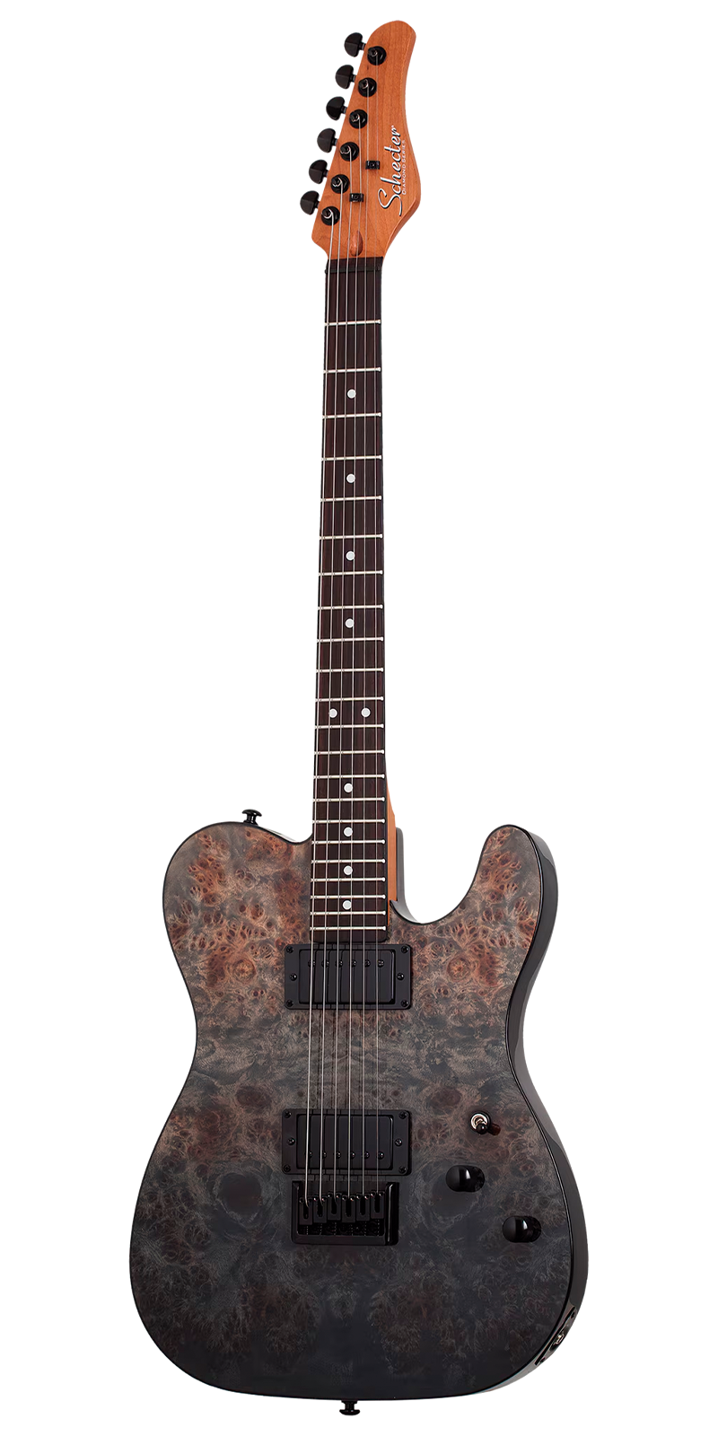 Foto 2 pulgar | Guitarra Eléctrica Schecter 6 Cuerdas Pt Standard Black Burst Burl