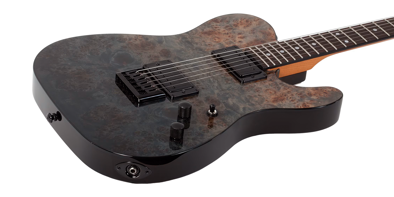 Foto 4 pulgar | Guitarra Eléctrica Schecter 6 Cuerdas Pt Standard Black Burst Burl