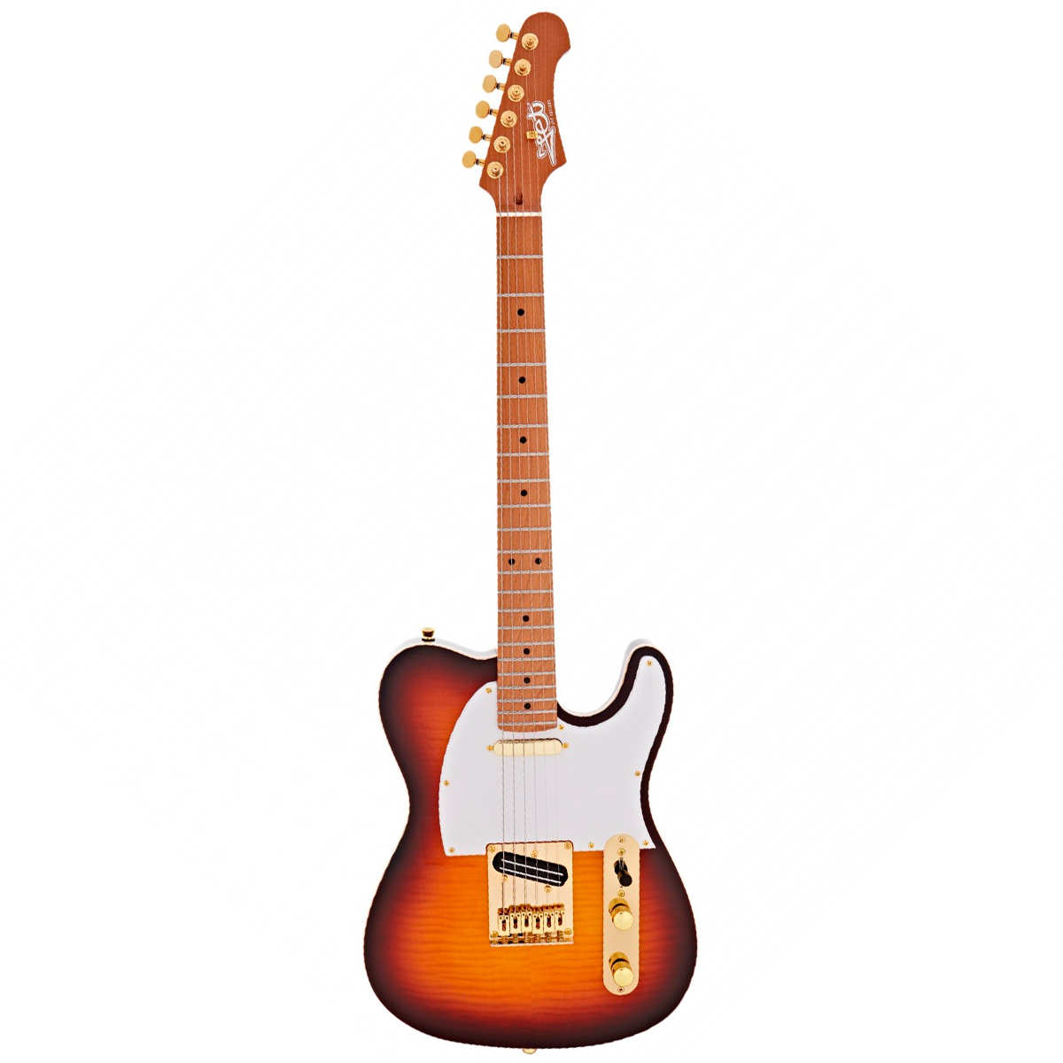 Foto 2 pulgar | Guitarra Eléctrica JET 6 Cuerdas Jt600 Tobacco Burst