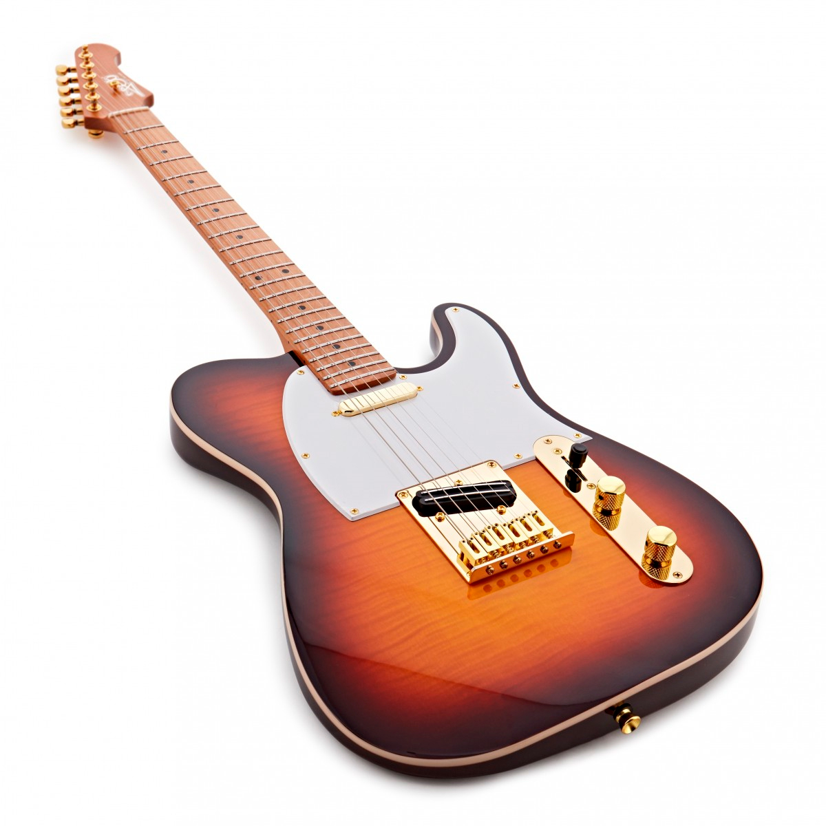 Foto 4 pulgar | Guitarra Eléctrica JET 6 Cuerdas Jt600 Tobacco Burst