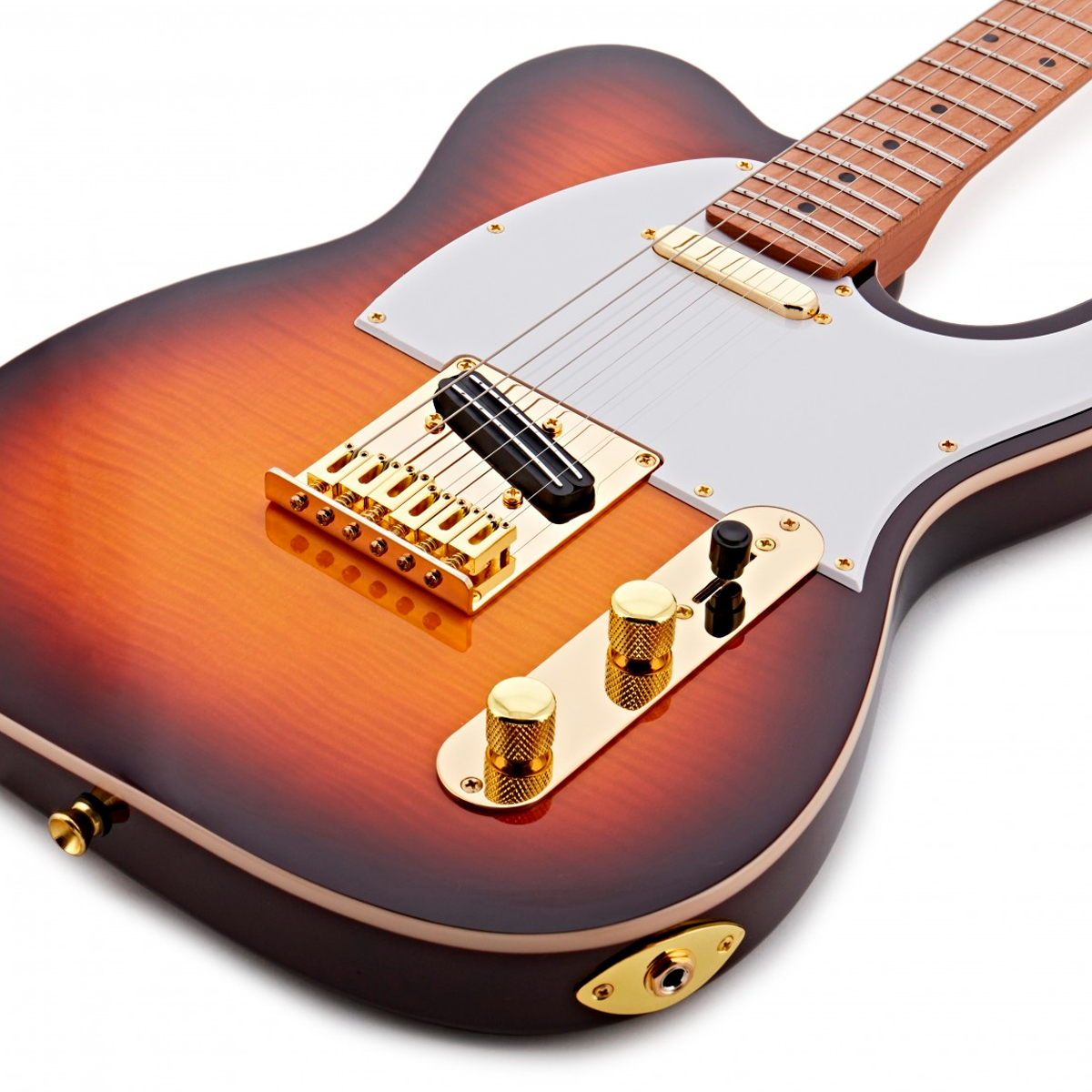 Foto 5 pulgar | Guitarra Eléctrica JET 6 Cuerdas Jt600 Tobacco Burst