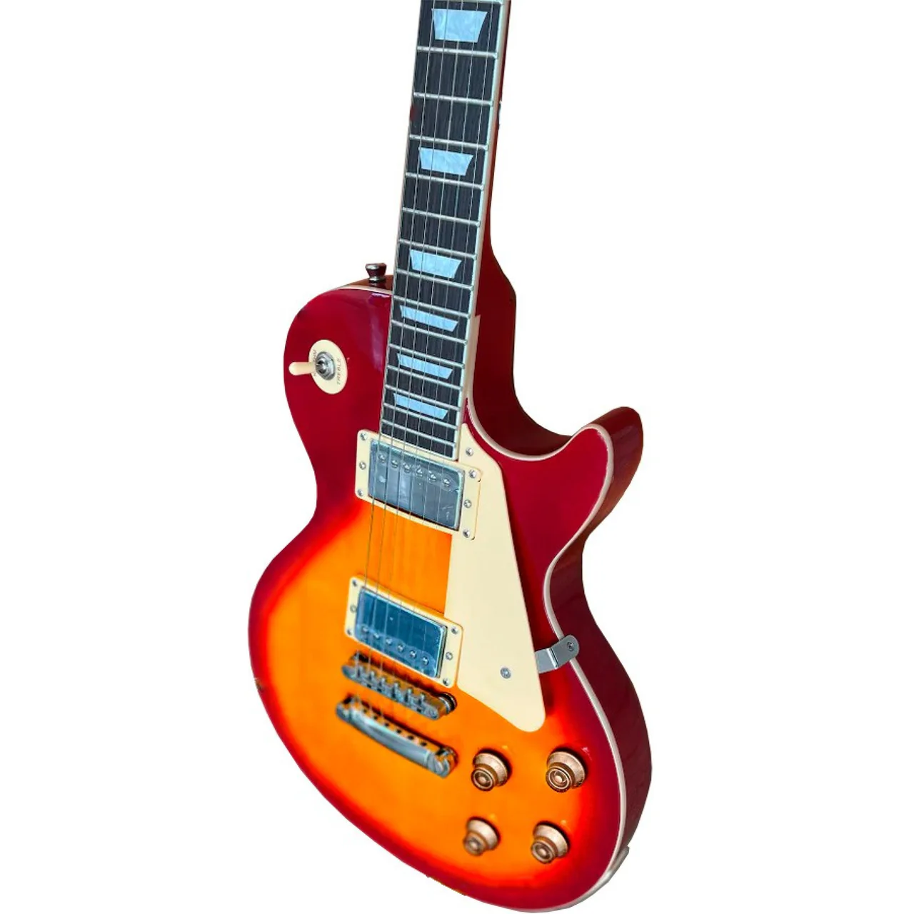 Foto 3 pulgar | E-lp-set-neck-cherry-sunburts Guitarra Electrica E-lp Set Neck Sandard Mccartney